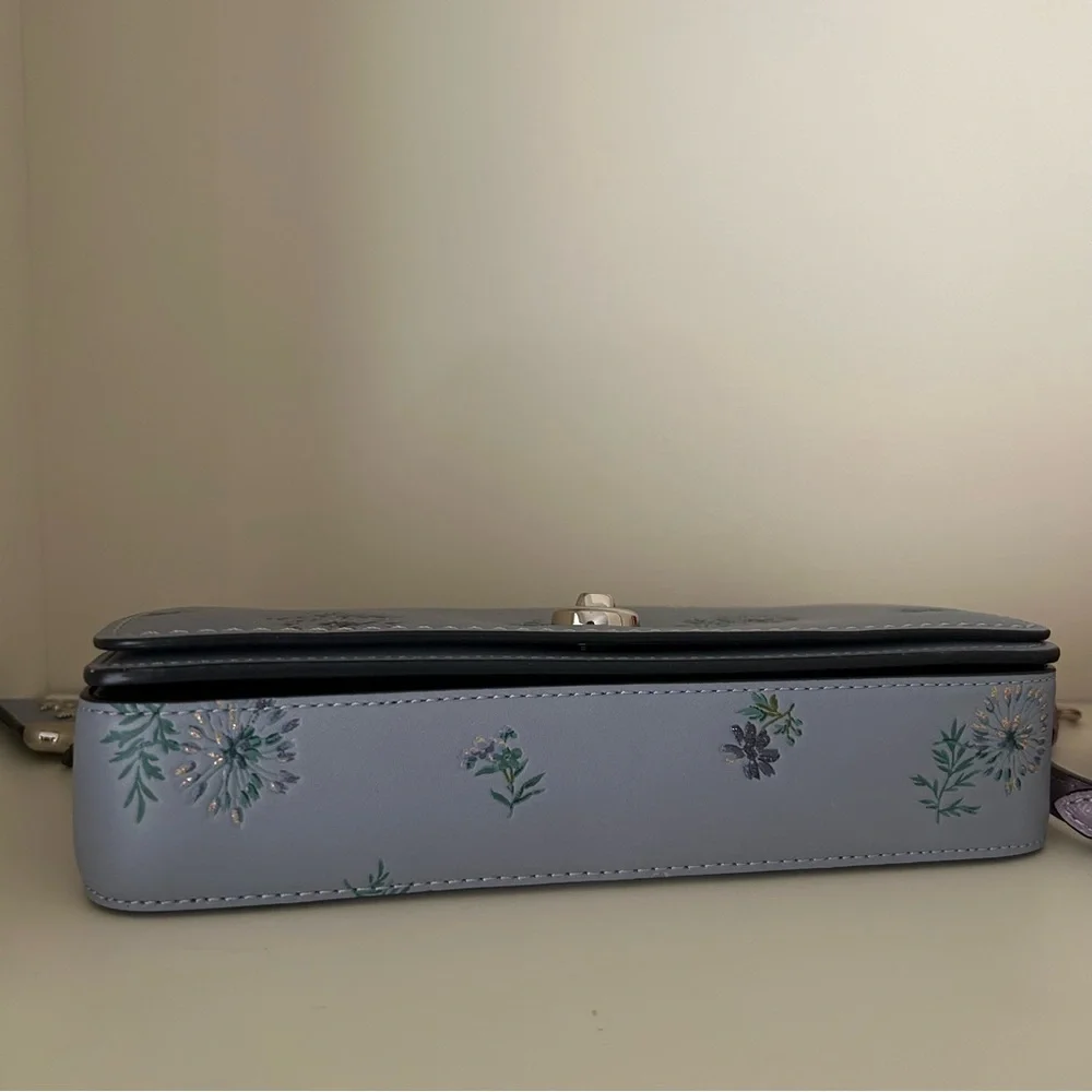 Coach Crossbody Dinky With Meadow Prairie Print in Silver Mist - Picture 6 of 7